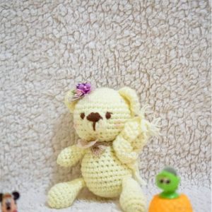 Boneka Rajut Amigurumi sweet bear menjadi alternatif hadiah ulang tahun dan pernikahan. Boneka rajut beruang murah